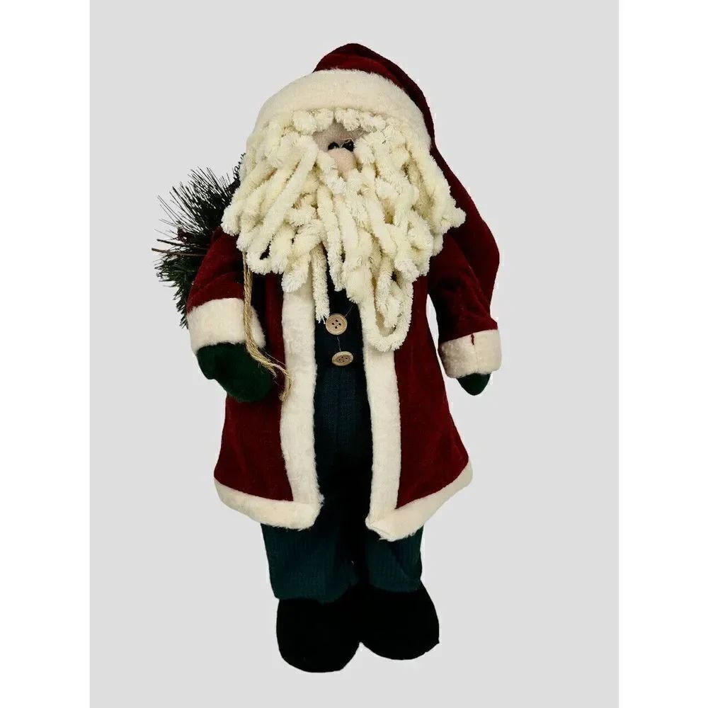 Santa Handmade Farmhouse Country Rustic Christmas Holiday 19” Tall